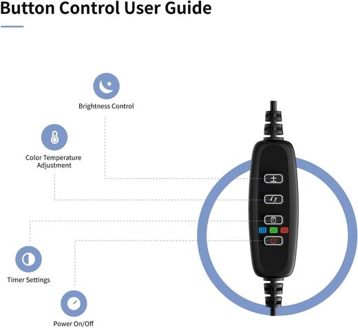 美国 AXX 金属台灯 24 英寸 含 LED 灯泡 高亮度1000 流明10 级调光 3 种色温模式 商品图9