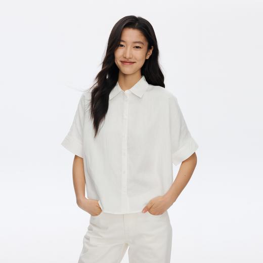 Oneup天丝亚麻短袖衬衫 商品图3