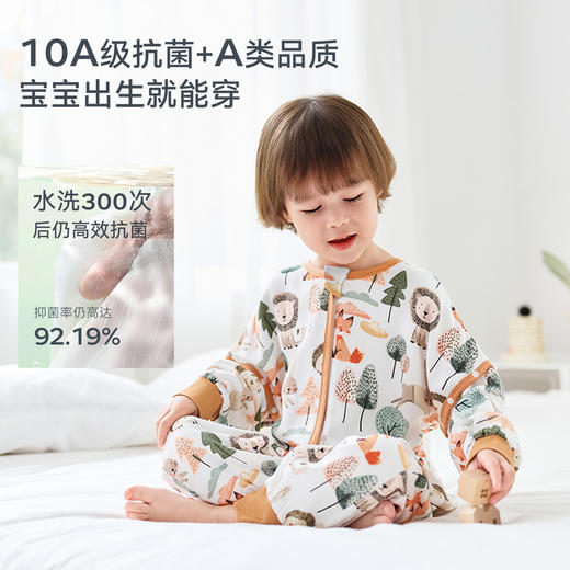 【2026春夏新品】ibaby×outlast太空科技恒温 防出汗抑菌四层纱布分腿睡袋【建议室温24-28℃】 商品图4