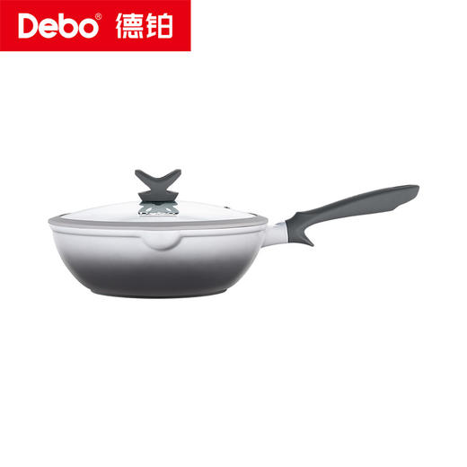 Debo德铂-霍普炒锅 霍顿炒锅 霍尔利煎锅 霍姆汤锅 霍雷希亚奶锅 陶瓷钛不粘 0涂层0氟更健康（配玻璃锅盖、硅胶铲/勺） 商品图9