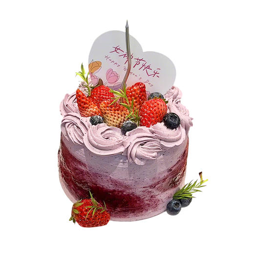 蓝莓女神节蛋糕（5寸）） 商品图0