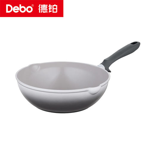 Debo德铂-霍普炒锅 霍顿炒锅 霍尔利煎锅 霍姆汤锅 霍雷希亚奶锅 陶瓷钛不粘 0涂层0氟更健康（配玻璃锅盖、硅胶铲/勺） 商品图10