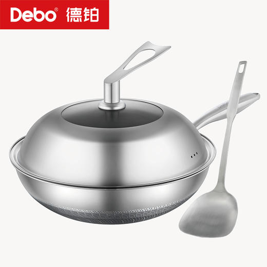 Debo德铂-卡勒汉斯炒锅 双面屏不粘不锈钢炒锅 商品图7