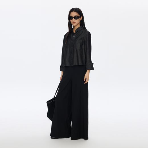 Oneup牛仔七分袖衬衫 商品图2