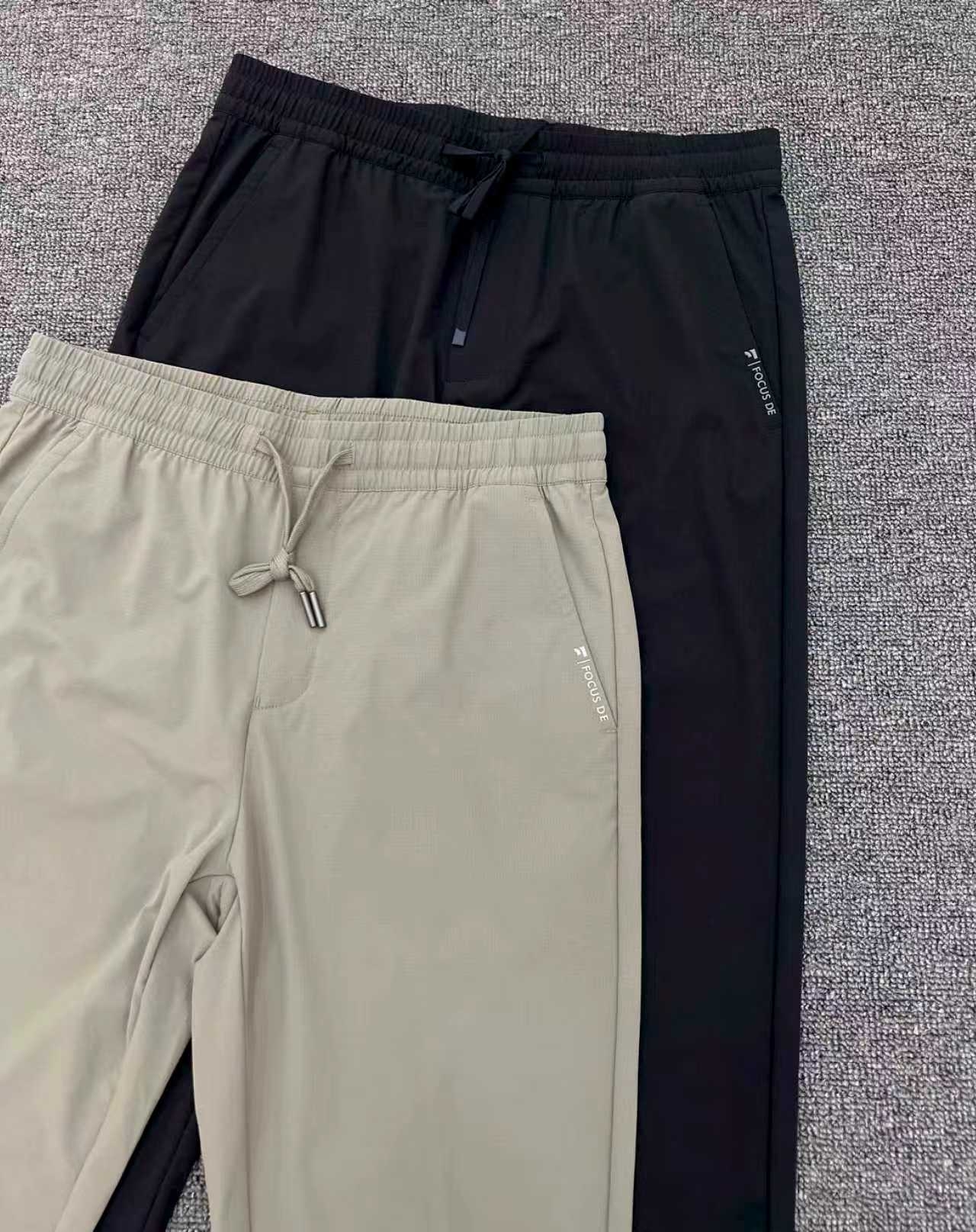 男装26春夏新品松紧直筒平脚长裤2219-A6501