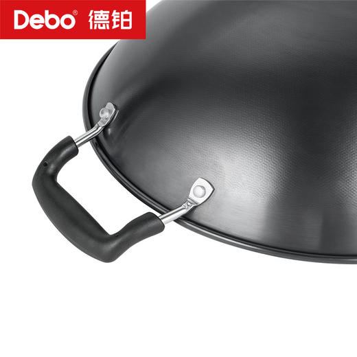 Debo德铂-法兰西炒锅 精铁0涂层（配锅盖） 商品图12