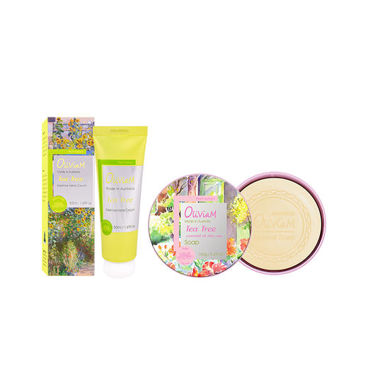 澳莉维亚绿野仙踪2件套（茶树精油护肤皂150g+茶树精油手霜50ml） 商品图4