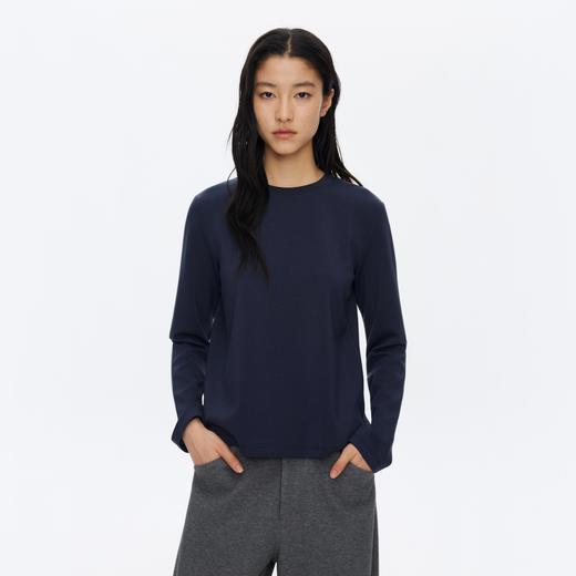 Oneup莫代尔冰丝长袖T恤 商品图0