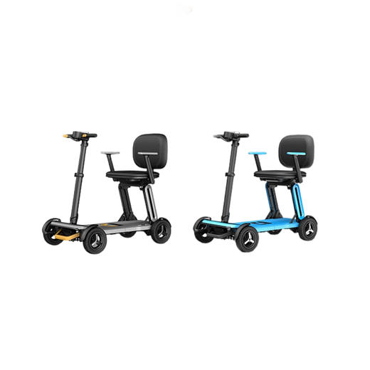 皮皮熊 便捷折叠四轮智能电动车 高端轻便老人代步车折叠便携老年智能防撞安全车 商品图0