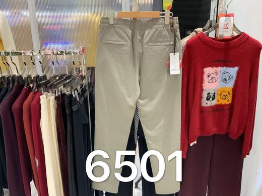 男装26春夏新品松紧直筒平脚长裤2219-A6501 商品图2