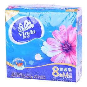 V2889  维达8连包超韧抽取式面巾纸