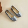【牛皮革】西村名物2026年春季新款舒适平底拼色一脚蹬浅口单鞋妈妈鞋X26AE16961 商品缩略图2