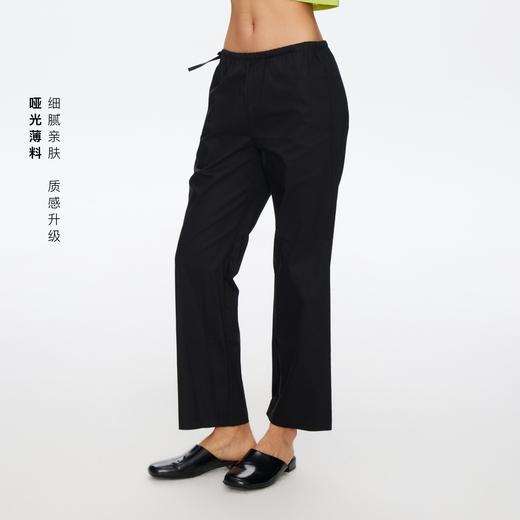 Oneup系带薄料合身九分裤 商品图2