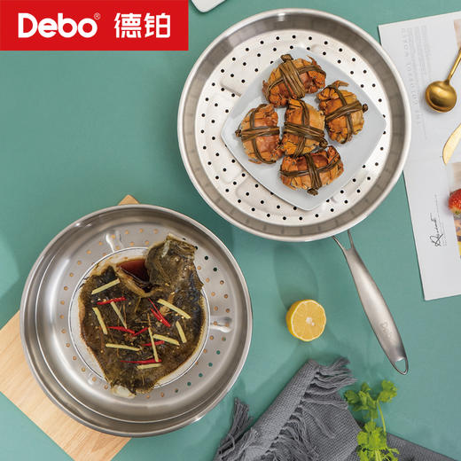 Debo德铂-卡勒汉斯炒锅 双面屏不粘不锈钢炒锅 商品图3