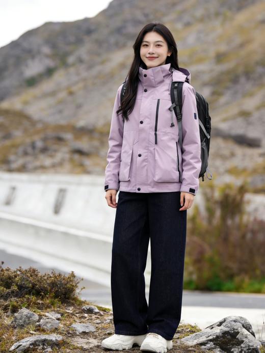 现货秒发 臣禾	【莫奈紫外套】小个子连帽休闲冲锋衣	JZ251010475 商品图4