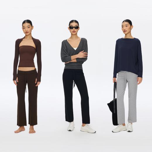 Oneup弹力修身抽绳九分裤 商品图4