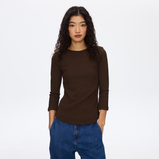 Oneup华夫格七分袖 商品图0