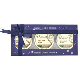 澳莉维亚蓝色风暴原味羊奶手工皂套盒（100g*3块）