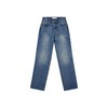 复古水洗蓝高腰直筒牛仔裤 商品缩略图5