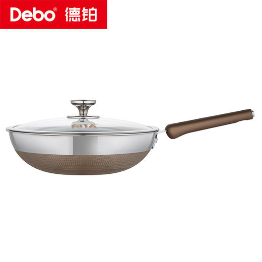 Debo德铂-德宁格拉齐奥乔治炒锅 健康有钛防粘耐磨（配玻璃锅盖） 商品图10