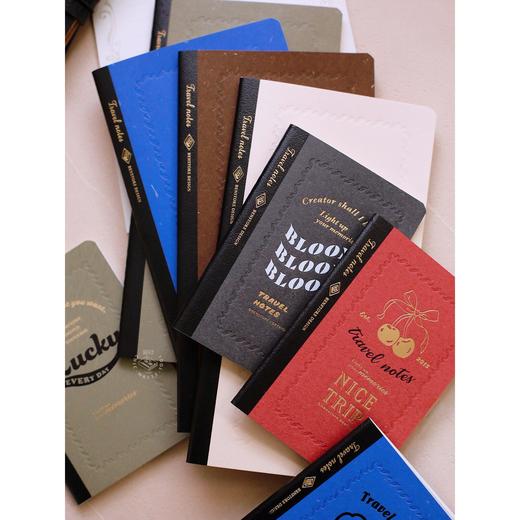 本子事多TN复古替芯手账本便携旅行本印花内芯护照空白手帐笔记本 商品图3