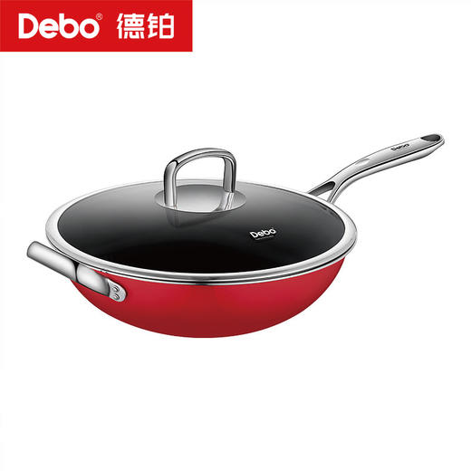 Debo德铂-喜马拉雅陶钢珐琅系列奶锅 汤锅 炒锅 高颜珐琅 0氟0涂层（配锅盖） 商品图10