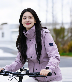 现货秒发 臣禾	【莫奈紫外套】小个子连帽休闲冲锋衣	JZ251010475