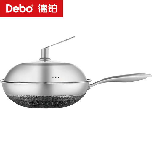 Debo德铂-卡勒汉斯炒锅 双面屏不粘不锈钢炒锅 商品图6