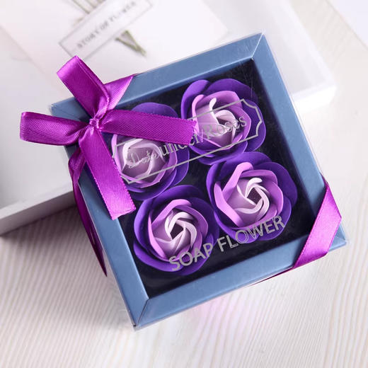 美国 玫瑰花香皂花礼盒 伴手礼赠品节日创意礼物 商品图4