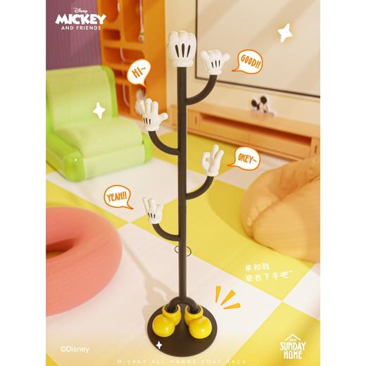 Sunday home 米奇百手衣帽架 迪士尼米奇百手衣帽架摆件客厅挂包架落地轻奢创意衣架 商品图1