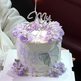 【3.8女神节专属】紫蝶仙雾（进口动物奶油加高款）