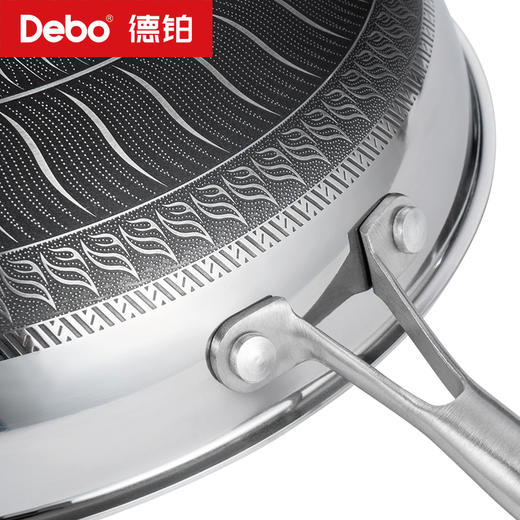 Debo德铂-卡勒汉斯炒锅 双面屏不粘不锈钢炒锅 商品图8