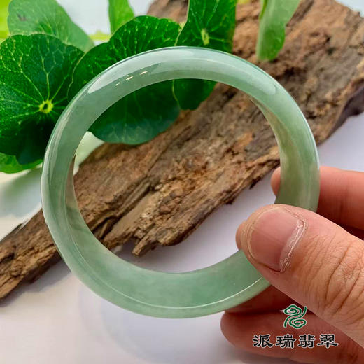 派瑞翡翠 翡翠手镯 油青 绿色 商品图3