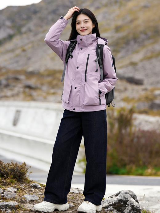现货秒发 臣禾	【莫奈紫外套】小个子连帽休闲冲锋衣	JZ251010475 商品图5