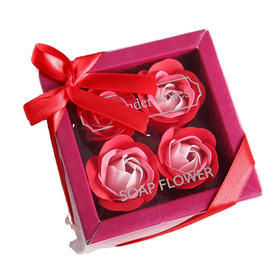 美国 玫瑰花香皂花礼盒 伴手礼赠品节日创意礼物