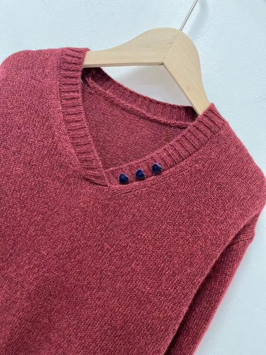 女王节抢购价-不支持退 【针织毛衣】三粒扣针织爱心针织毛衣-喜出 商品图2