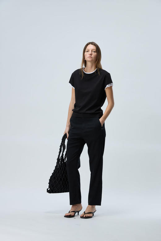 假两件波浪边T恤 商品图2