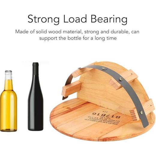 美国亚马逊热卖挂墙式现代木制酒水酒瓶展示台置物架 适合酒吧、家庭和餐厅使用 商品图4