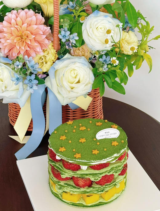 【新品】草莓芒果抹茶星星千层 商品图5