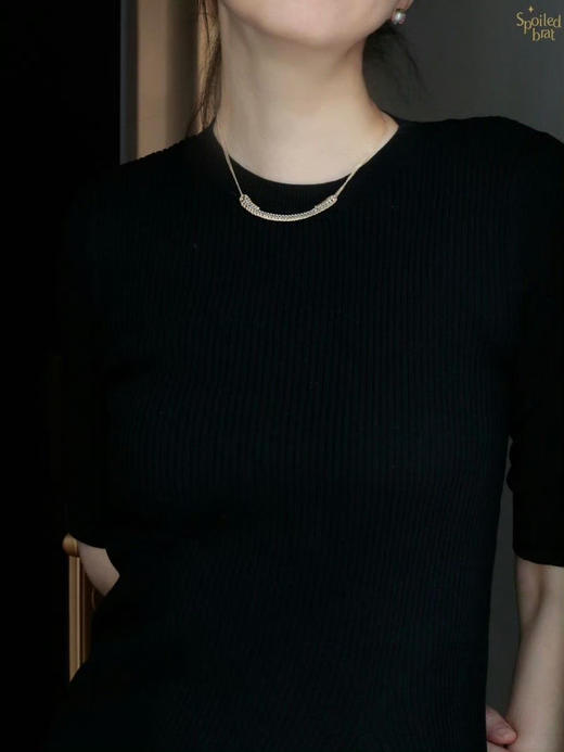 SpoiledBrat Jewelry金银微笑项链 商品图3