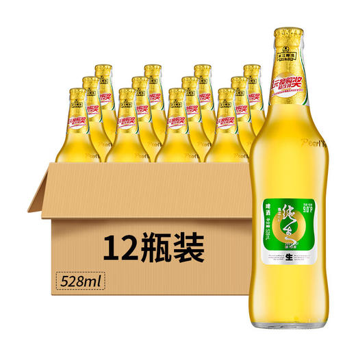 珠江啤酒 特制纯生9°P啤酒 528ml/1瓶/6瓶/12瓶 商品图0