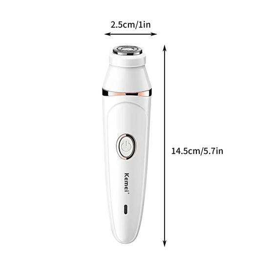 美国 Kemei多功能剃毛器 KEKM-375 可全身水洗多用途七合一套装 女士脱毛器 商品图8