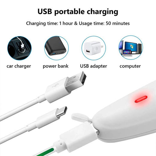 美国 Kemei多功能剃毛器 KEKM-375 可全身水洗多用途七合一套装 女士脱毛器 商品图7