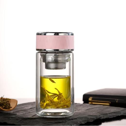 260ml高硼硅双层玻璃杯（颜色随机） 商品图0