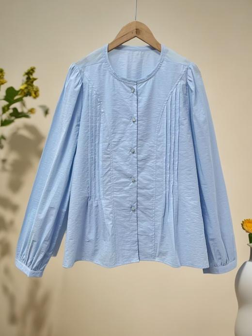 春季推荐2026→【自营】3698微压皱面料75%棉宽松上衣衬衫-喜出 商品图4