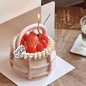 【水果篮子】柠檬抹茶桑葚奶油蛋糕