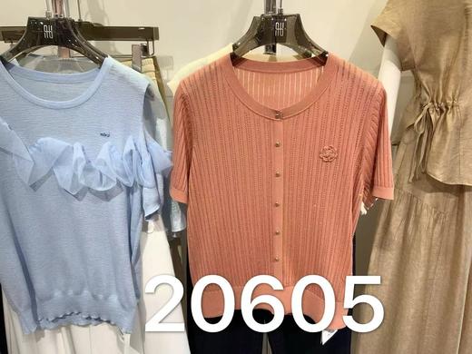 女装26春夏新品圆领天丝袖扣短袖2290-20605 商品图0
