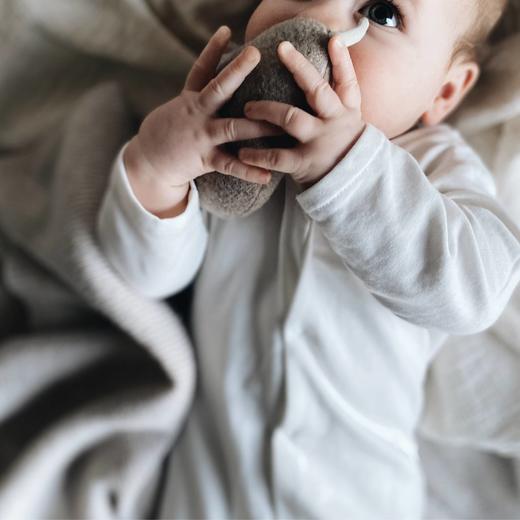 A basic brand 26ss新品 新生儿罗纹连体包屁衣胎帽围兜 商品图1