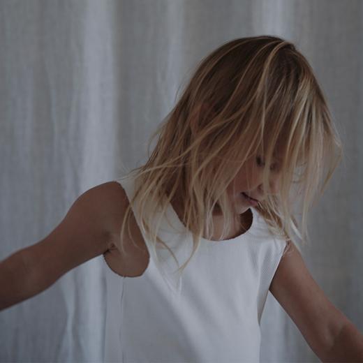 A basic brand 26ss新品 儿童罗纹背心短裤短袖T恤 商品图1