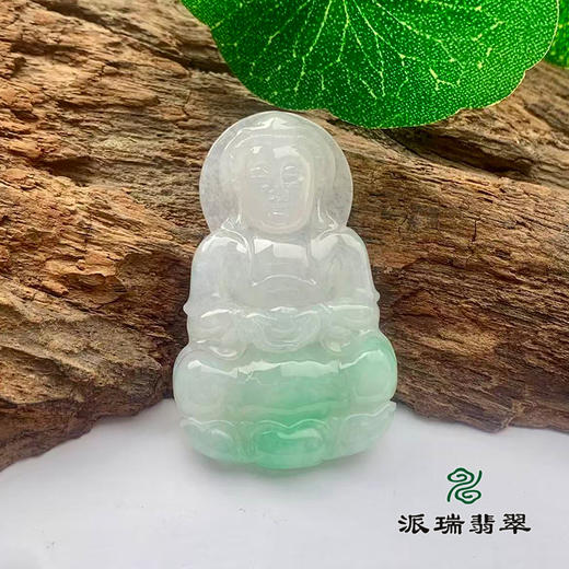 派瑞翡翠 翡翠观音 糯种 绿色 商品图0